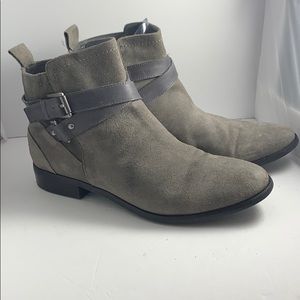 Marc Fisher grey suede bootie